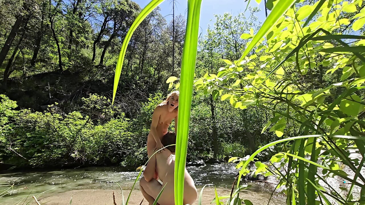 We Got Caught Fucking at a Waterfall with Facial & Cumwalk