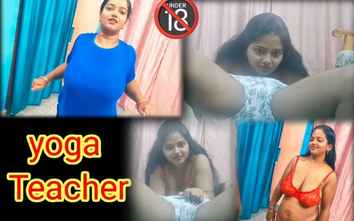 Yogalehrerin wird wütend, als sie versehentlich in den mund kommt - tamilisches heißes video