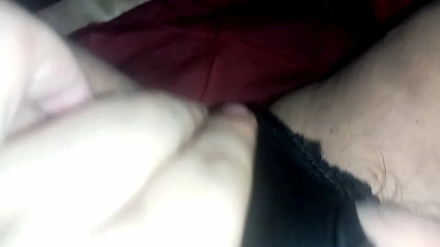 black panties and cum