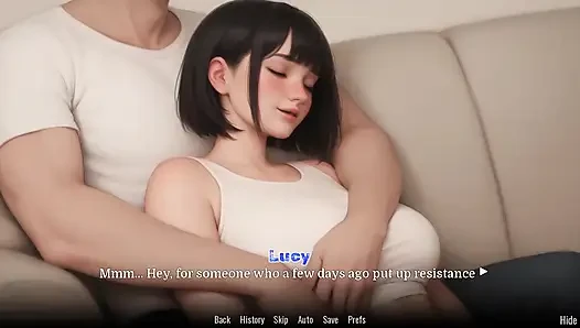 Obsesi lucy #8 - permainan seks animasi dengan anal
