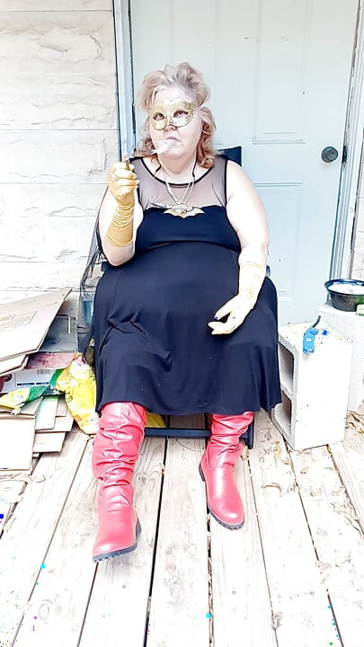 Bat Girl Is Taking a Smoke Break in Her
