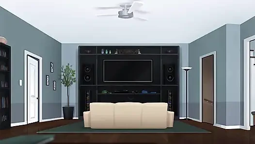 Summertime saga: stepdaughter and stepson caught their stepmother masturbating in her bed ep 43