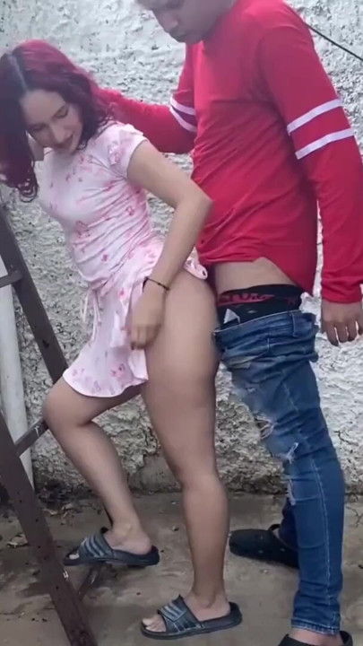 My stepsister is in the yard wearing some clothes and I take the opportunity to put my hand under that skirt to fail the neighbors almost | Clip 2
