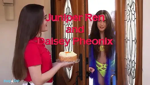 Stella Luxx lädt Daisey Phoenix und Juniper Ren zu ihrer heißen junggesellenabschied ein