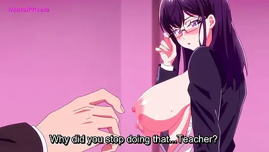 Seks gadis sekolah dengan guru