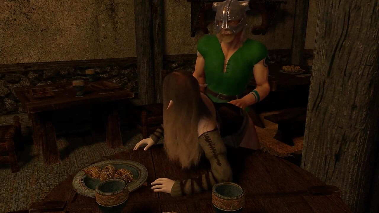 Dragonborn Pounding a Tavern Girl - Skyrim Parody