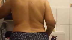 My chubby wife from behind