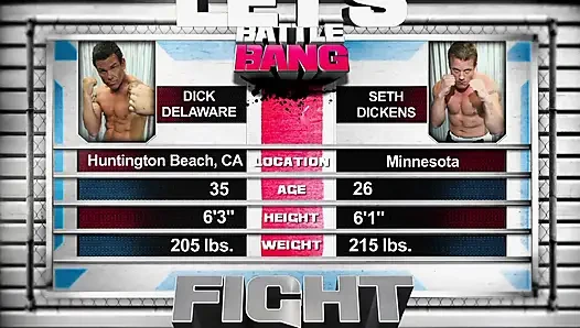 Sexy bitch and muscular dude are having a great time in the ring