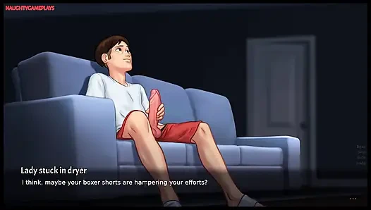 Summertime Saga Part 25 By DarkCookie - MILF Stepmom Helps Pervert Masturbate, MILF Pussy Fingering