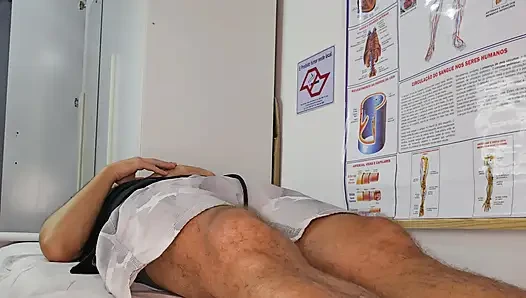 Unexpected erection in front of the nurse