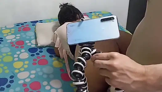 Большая задница прыгает на меня