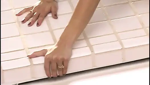 Asian Beauty Makes up in the Kitchen with Her Man