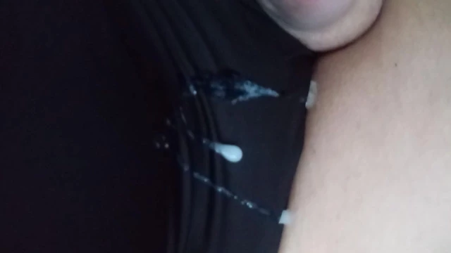 Vibrating cum on swimsuit