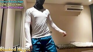 Szexi maszkos cosplay fehérnemű szomjúságcsapda tánc fekete hippi