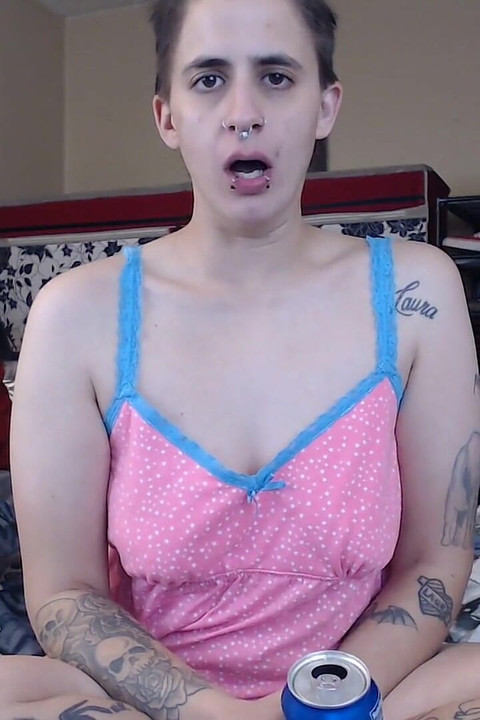 Girlie Abby burping like a man