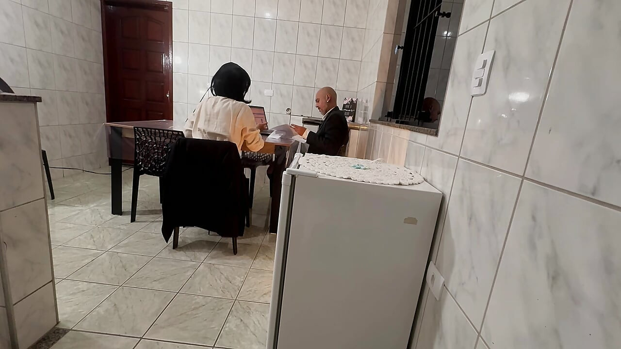 Secretary is surprised with slaps on the butt and anal penetration with creampie.