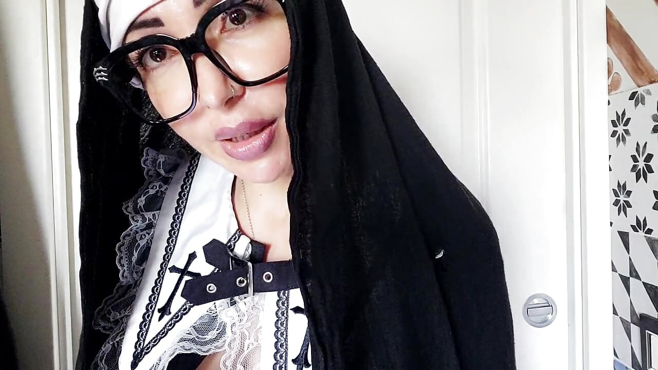This nun doesn't look very religious