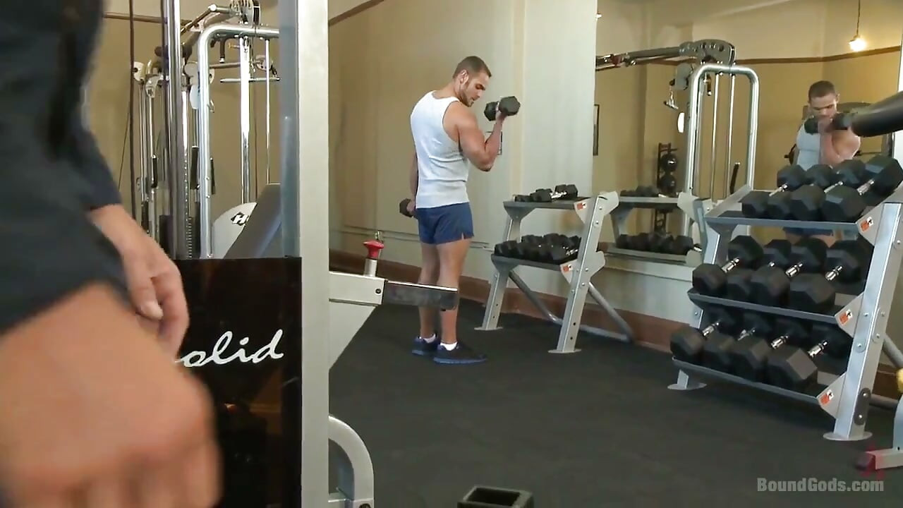 The Creepy Handyman Torments the Gym Stud