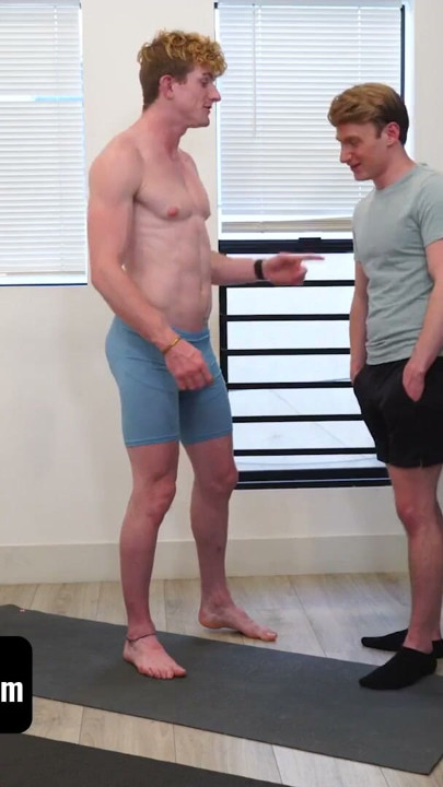 Sexy Step Brothers Eric Charming & Max Lorde Get Horny During Yoga Workout - BrotherCrush | Clip 1