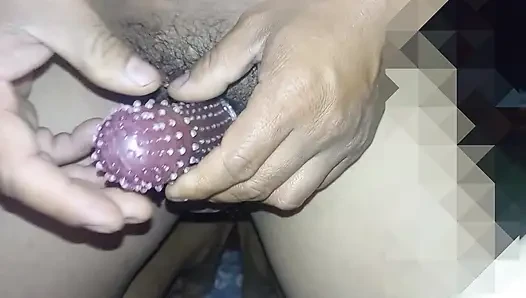 Firsr time trying new crystal condom nepali romantic video