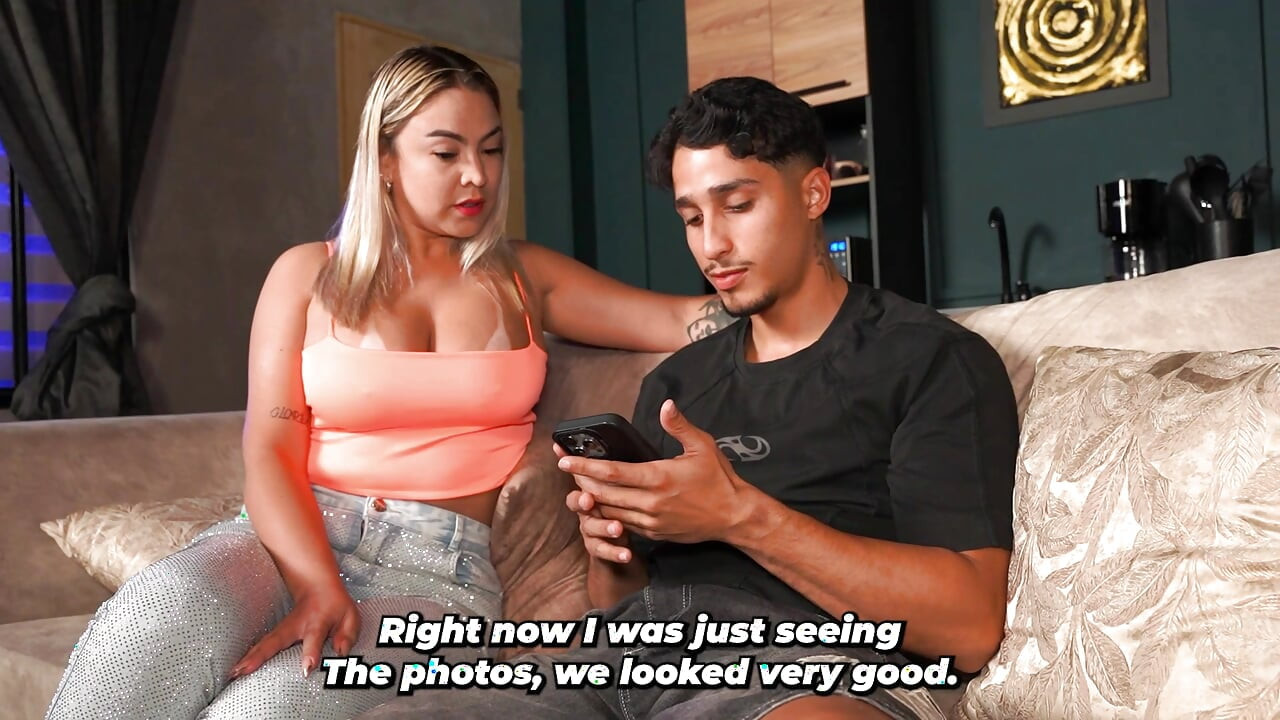 Big-breasted stepmother comforts her stepson after he breaks up with his girlfriend
