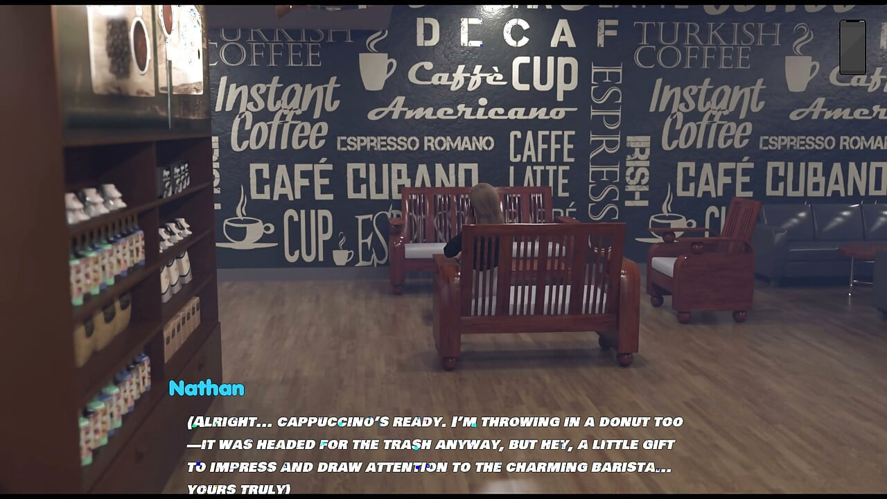 Beautiful and Mature MILF Fucked and Creampied by a Lonely Barista Boy