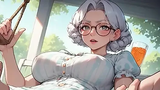 Waifu mature teacher pov - cewek dengan baju sunflower lagi asik menggoda & ngentot - close up