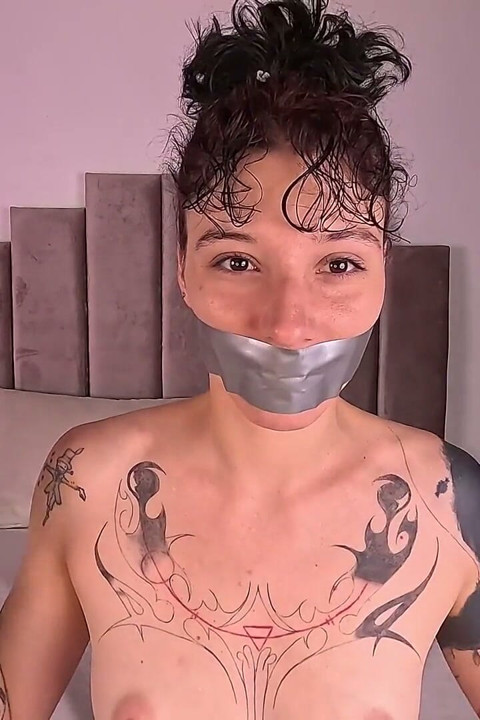 Gagged with 3 Layers of Tape