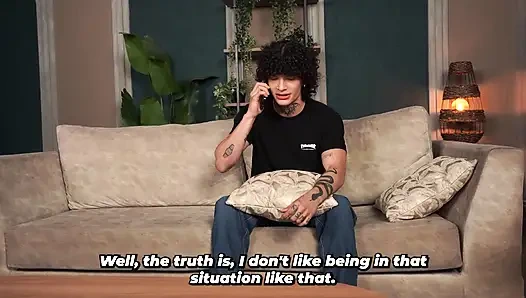 Stepson stops feeling sad thanks to his busty stepmom after she fucks him hard