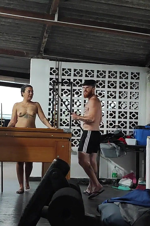 Playing Pool with the Stepsisters, Two Big Asses