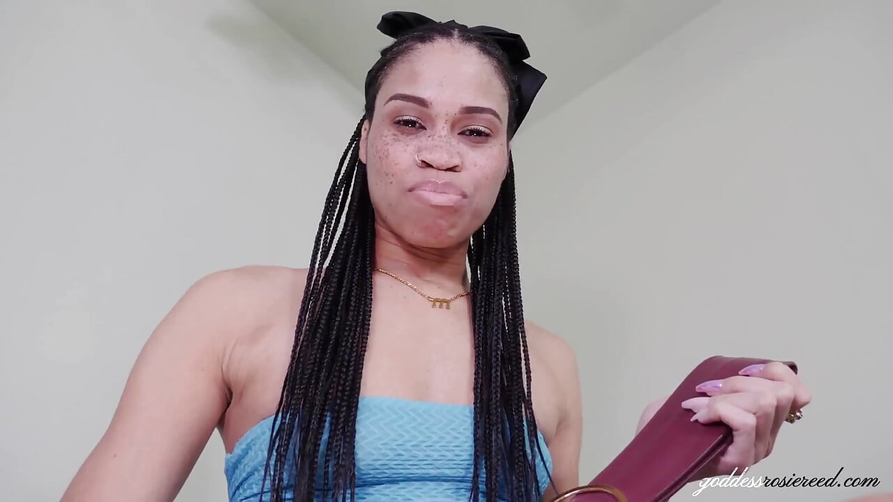 Pay Piggy Cash Spanking- Ebony Financial Domme Goddess Rosie