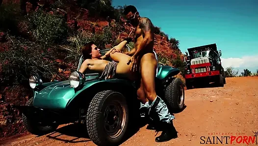 Jayme Janes Heats Up The Desert With Sex And Cum Swallowing