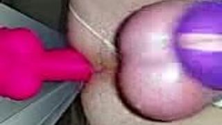 Sissy cuck Impaling while in chastity