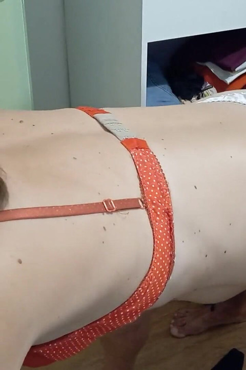 Buru-buru, cewek binal perancis ngentot gaya doggy sambil ngomong jorok, pov, lingerie satin, sepatu hak tinggi bagian 16