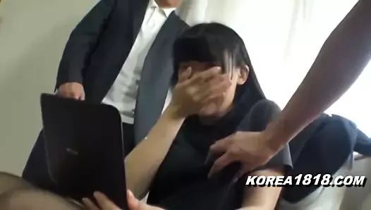 日本のセクシーな韓国人女の子がjavを撮影