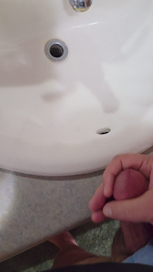 Cum in my sink.