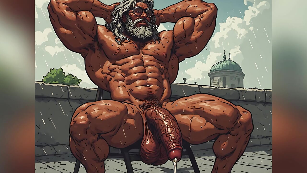 Rooftop Nude Hunks Art