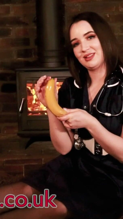 British Nurse Teaches You How To Put On A Condom And Wank Your Cock | Clip 1