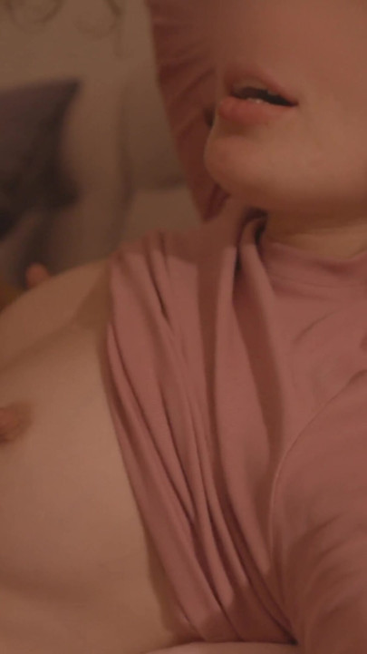 A slender beauty is having a great time on the couch | Clip 2