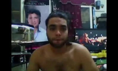 horny arab man on cam