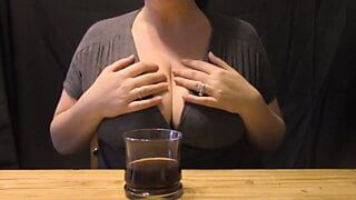 Lactating in coffee