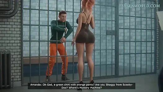 Istri nakal ini bayar jasad suaminya untuk keluar dari penjara (permainan seks yang realistis)