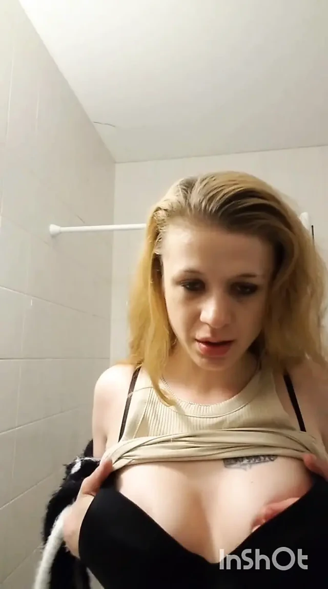 Blonde in The Bathroom