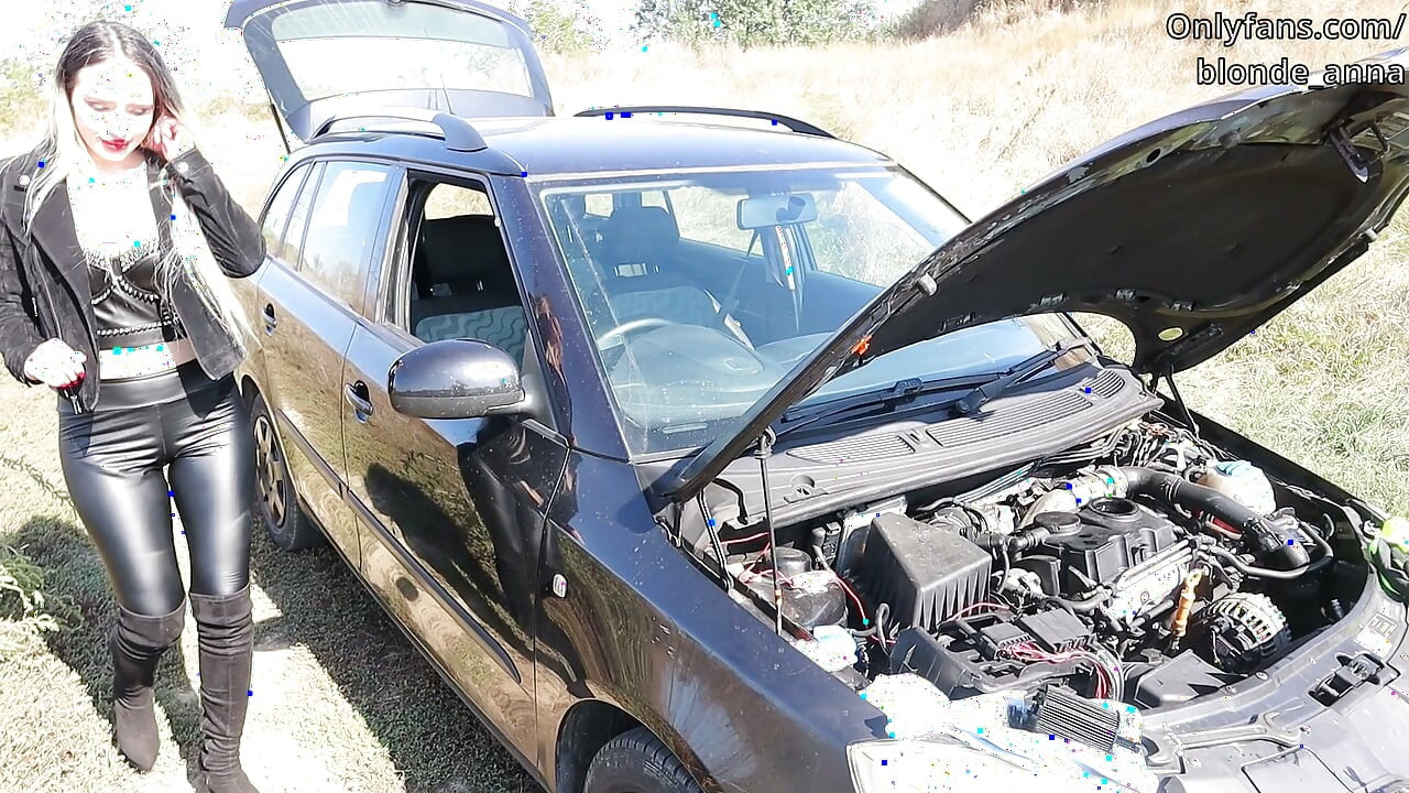 Girl vs Car. The Oil Change