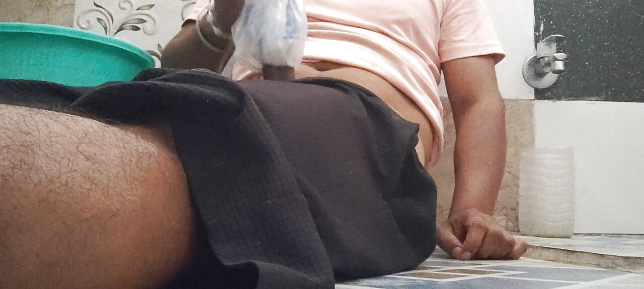 Stepdad Plays with Boys Ass and Fucks gay handjob bathroom
