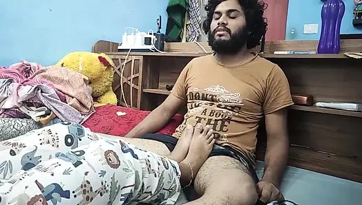 Foot Job with Ball Busting