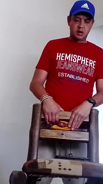 Jaw-dropping moment from "Fucking a chair with alot of lube,massive pre cum cumshot must see"