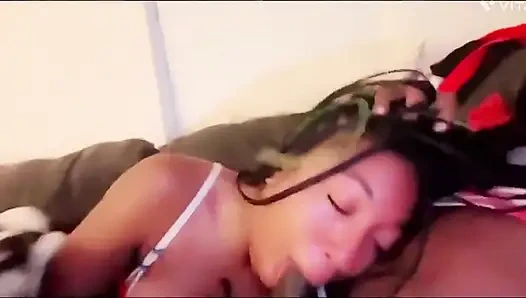 Throat Baby Came an Got Her Face Fuck Hard with a Jamaica BBC for Halloween