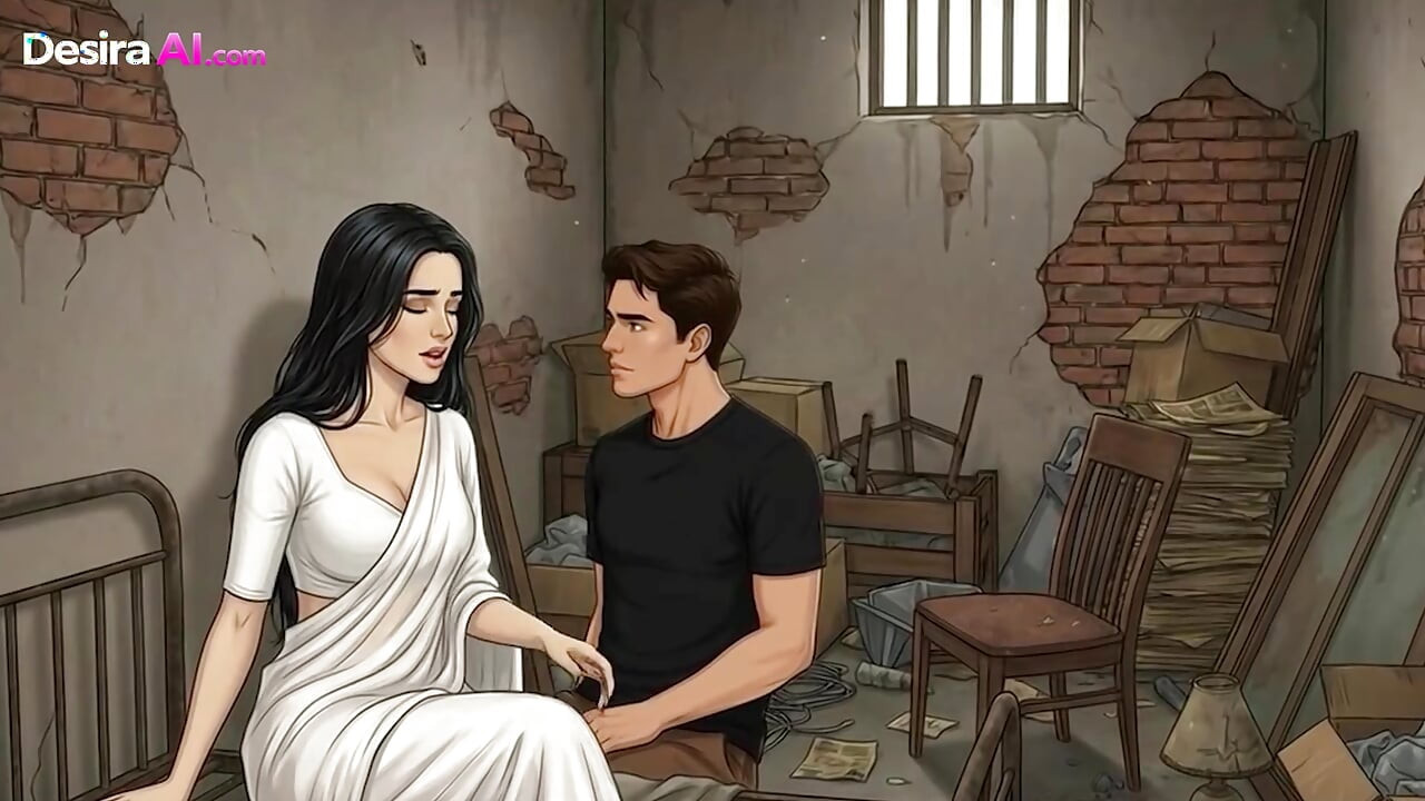Jaya Melts in His Arms, Taking Him Deep in Every Slow Thrust - AI Generated