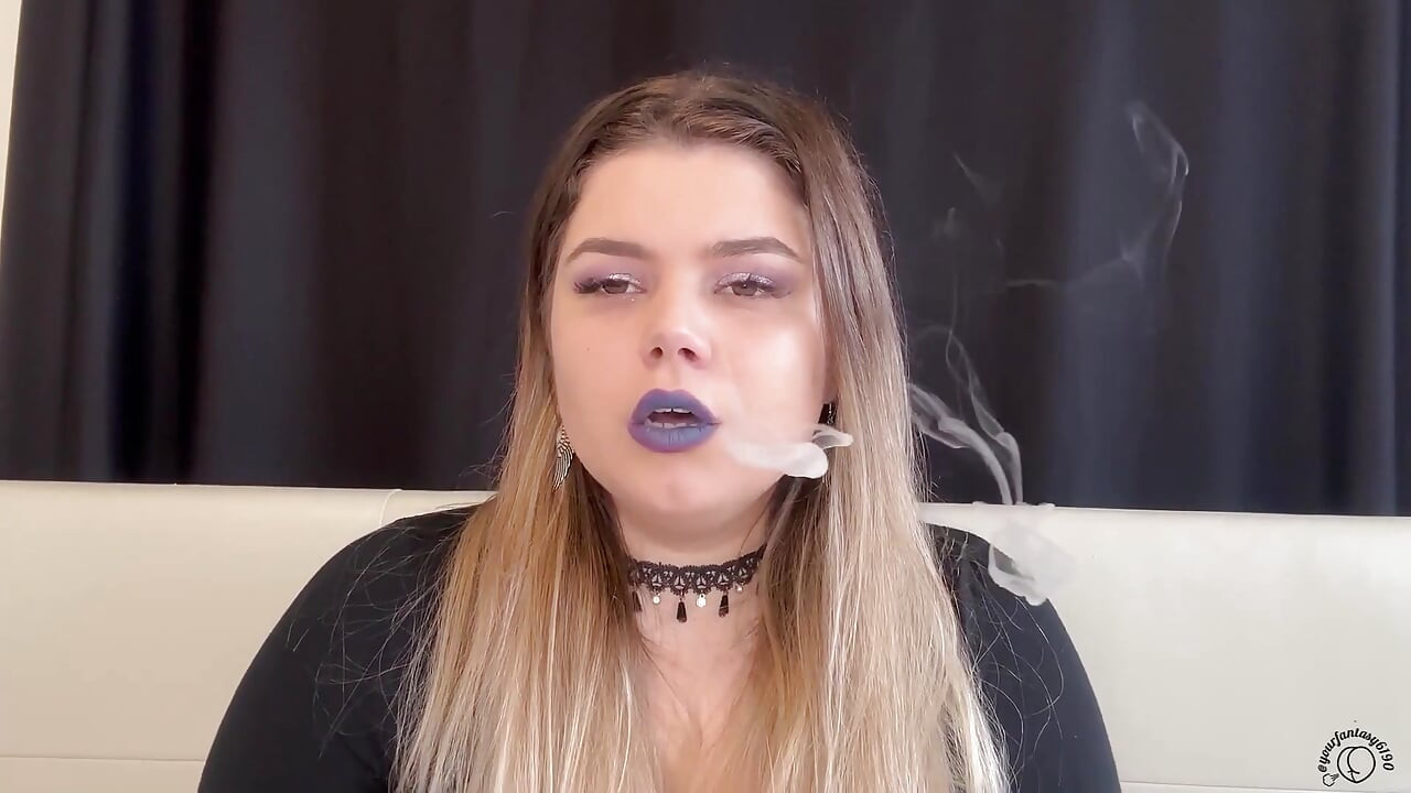 Worship My Smoke: BBW Goddess Puffs Cig & Vape